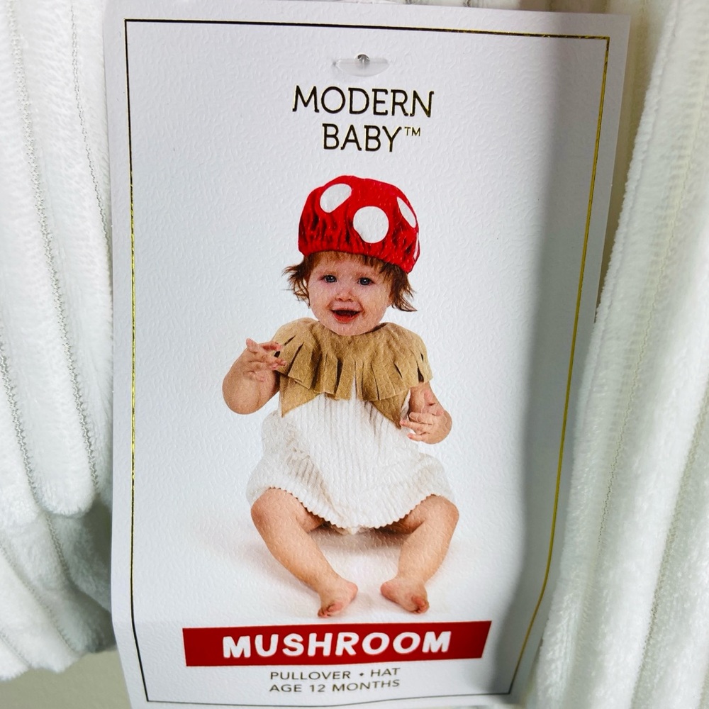 MODERN BABY Mushroom Costume Infant Size 12 Months - Picture 4 of 4